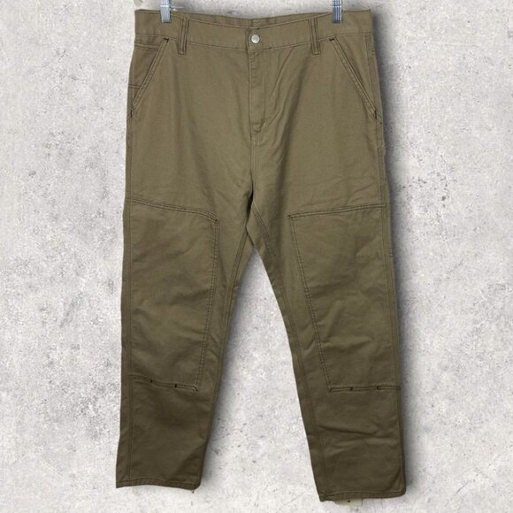 NEW Carhartt Double Front Pants Tanami Beige Size 34 x 32 Cotton‎ Contrast Pant - Picture 3 of 11
